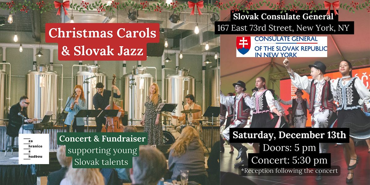 Christmas Carols & Slovak Jazz, 13 December | Event in New York | AllEvents