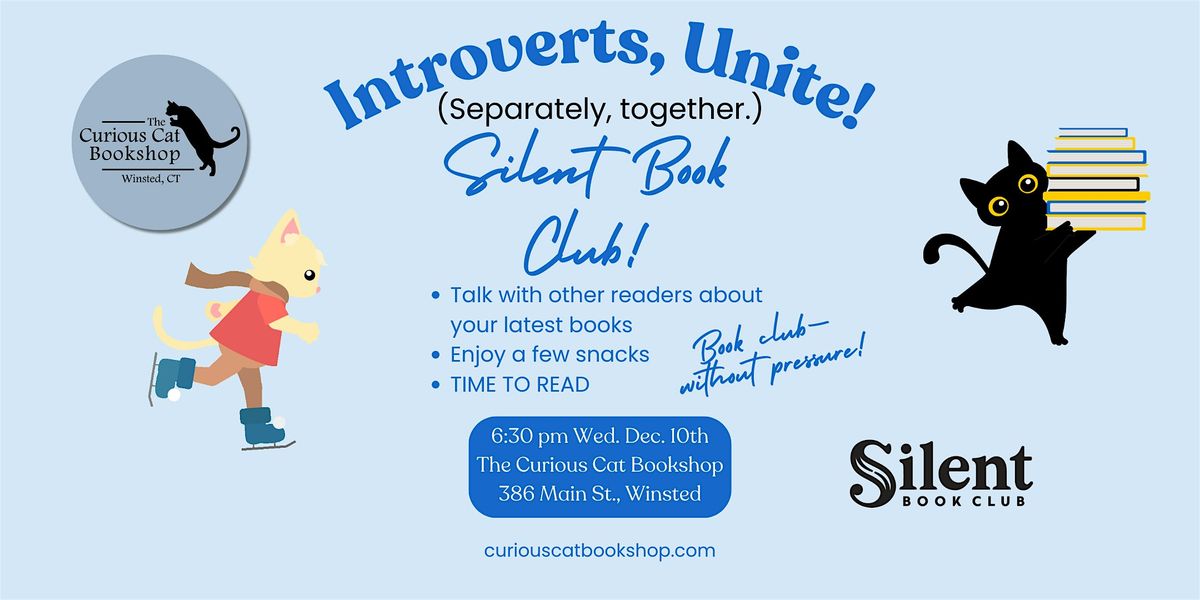 Silent Book Club Winsted, 10 December | Event in Winsted | AllEvents