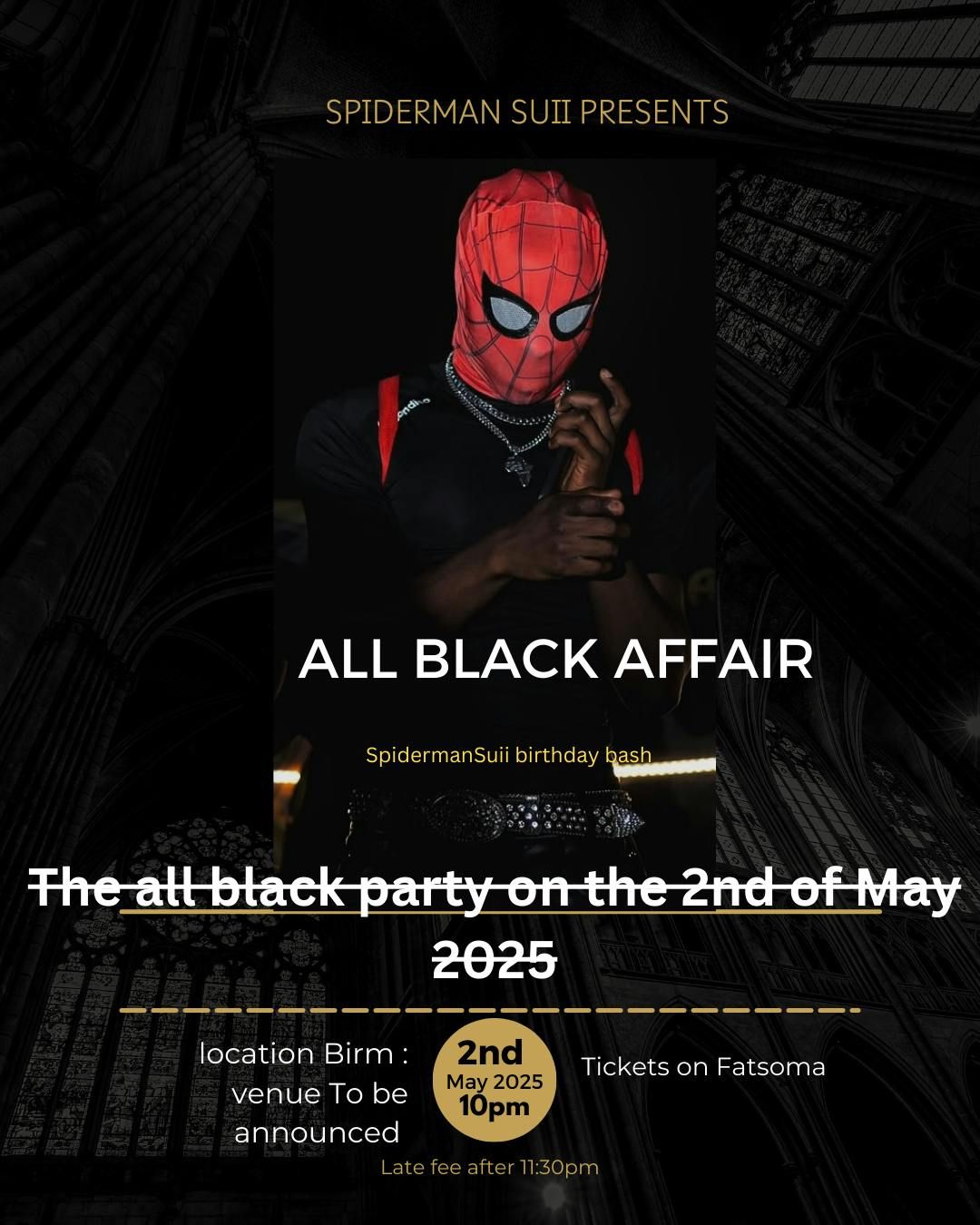 SpiderManSuii - ALL BLACK PARTY  | Event in Birmingham | AllEvents