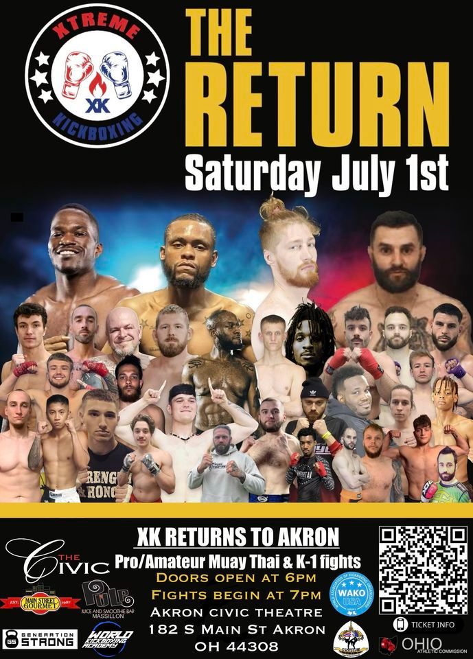 “The Return” Xtreme Kickboxing , Akron Civic Theatre, 1 July 2023
