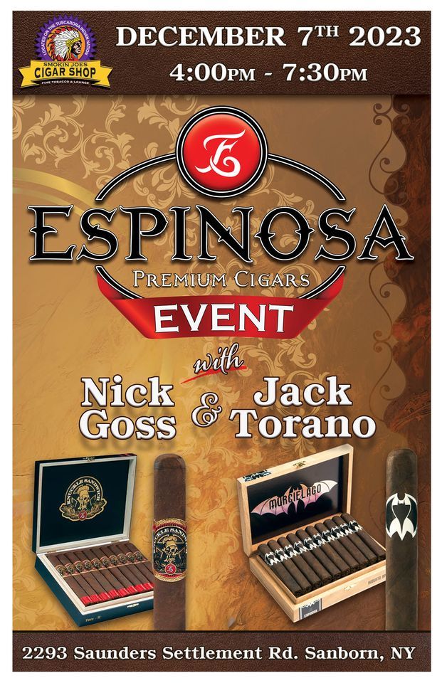 Espinosa Cigars with Jack Torano, Smokin Joes Cigar Shop, Sanborn