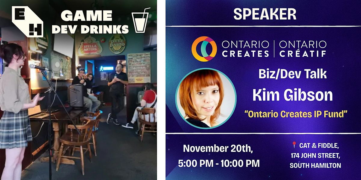 Eh! GAME Dev Drinks - Nov 2025 | Event in Hamilton | AllEvents
