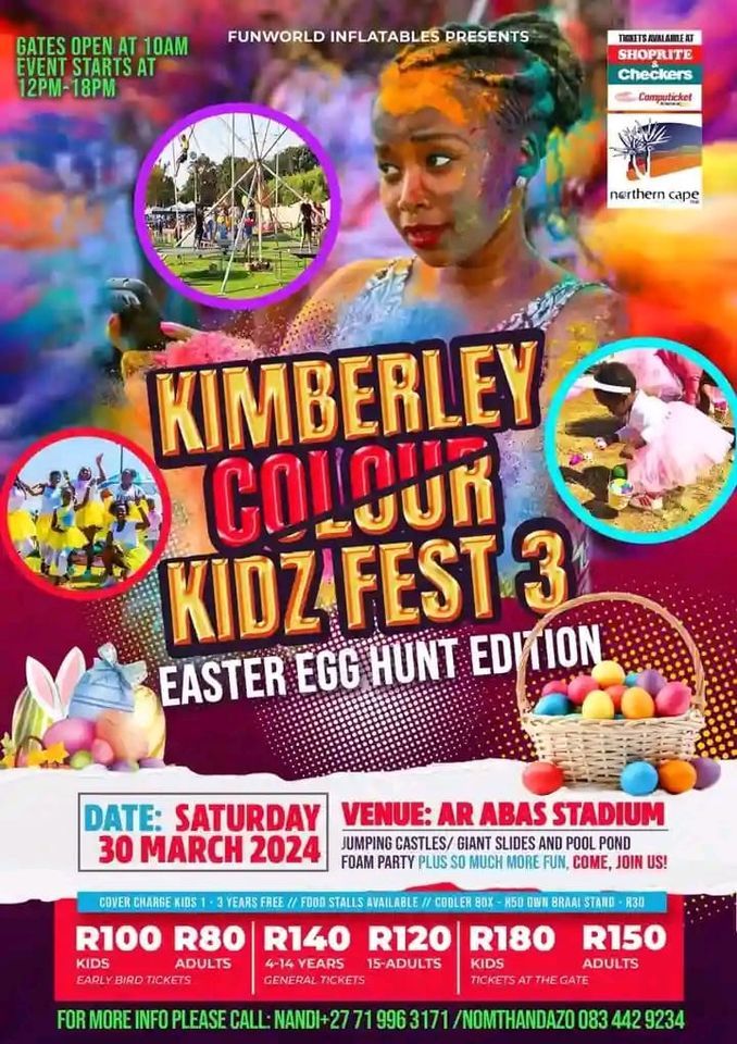 Kimberley Colour Fest 3 Easter Egg Hunt Edition , A.R. Abass Stadium, Kimberley, 30 March 2024