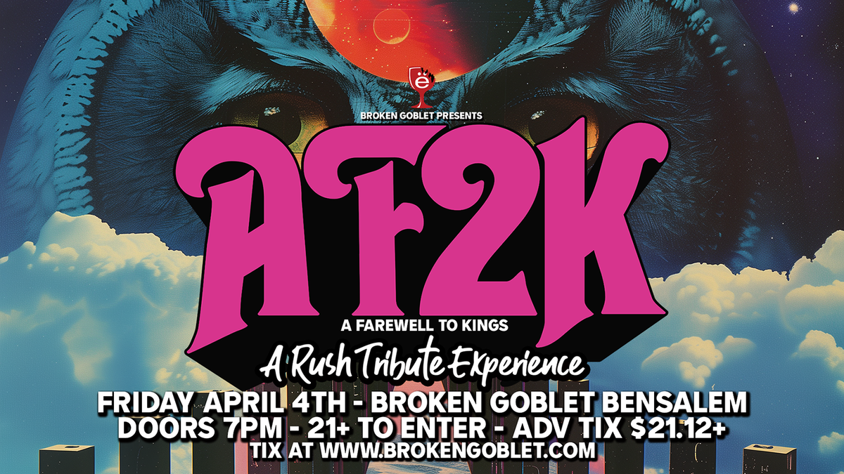 A Farewell To Kings (AF2K) - Rush Tribute, 25 October | Event in Wilmington | AllEvents