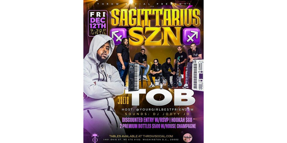 SAGITTARIUS SZN | TOB, 12 December | Event in Washington | AllEvents