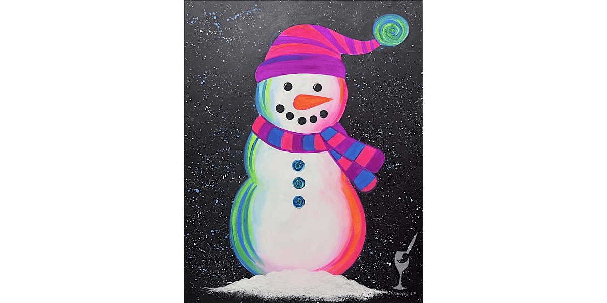 Neon Snowman - Paint and Sip in San Antonio | Classpop!™, 26 December | Event in San Antonio | AllEvents