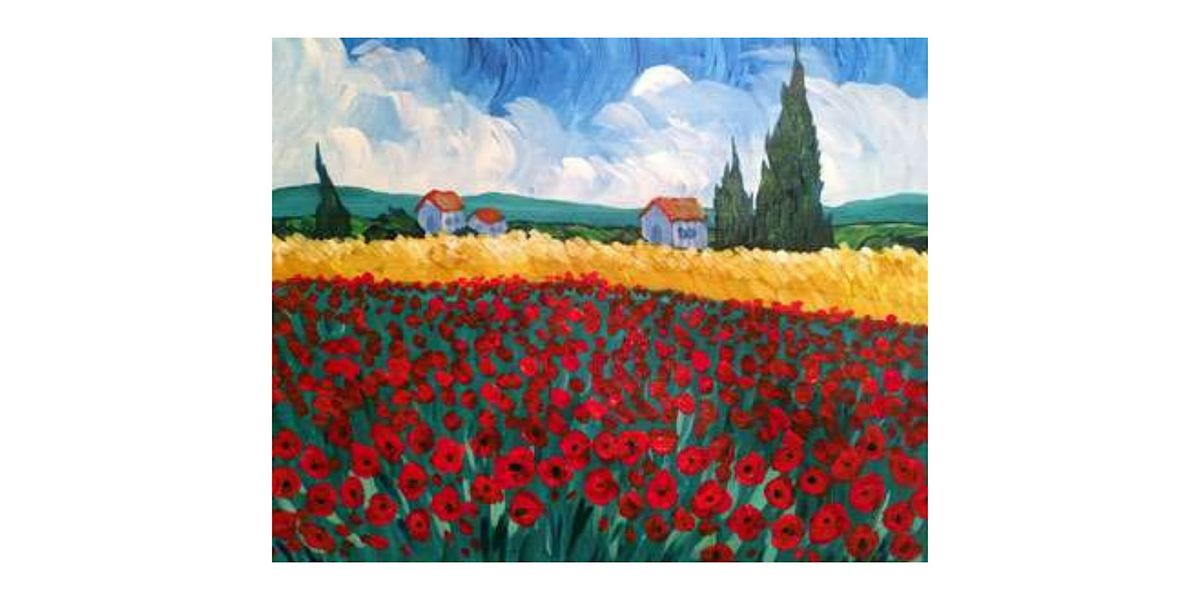 Paint and Sip Class: Poppies à la Van Gogh | Event in Kew | AllEvents