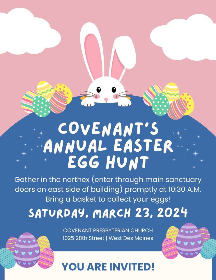 Annual Easter Egg Hunt, Covenant Presbyterian Church, West Des Moines