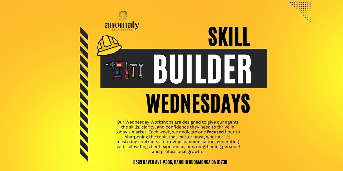 Skill Builder Wednesdays, 7 January | Event in Rancho Cucamonga | AllEvents