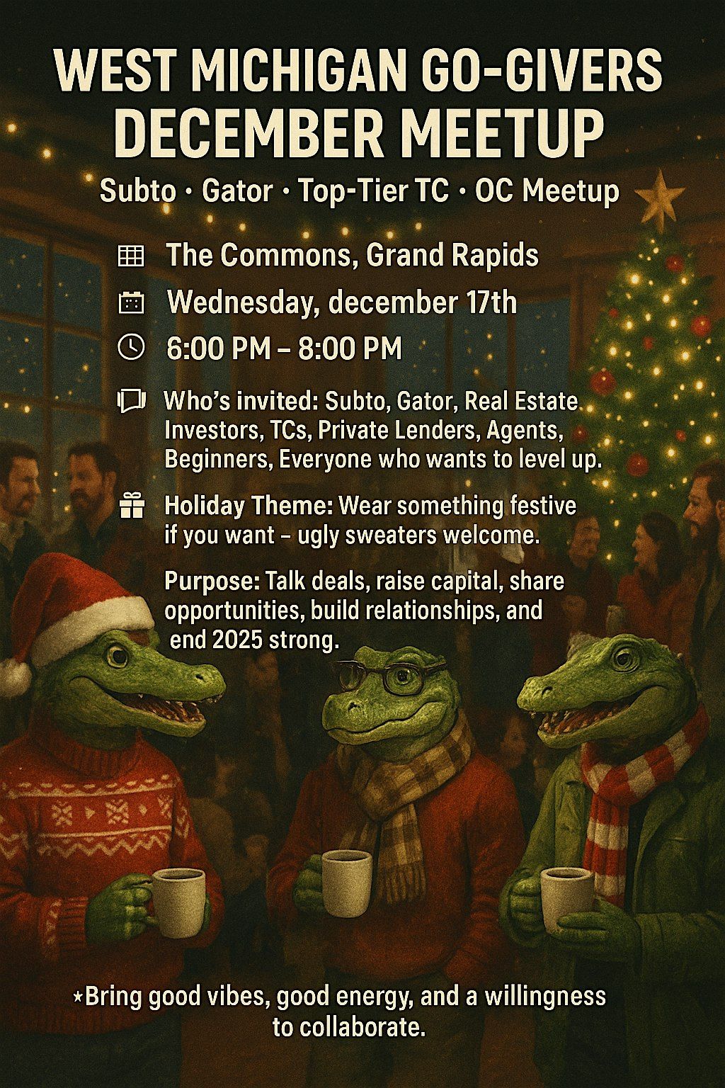 West Michigan GoGivers - Subto, OC, Gator, Top Tier TC December Meetup, 17 December | Event in Grand Rapids