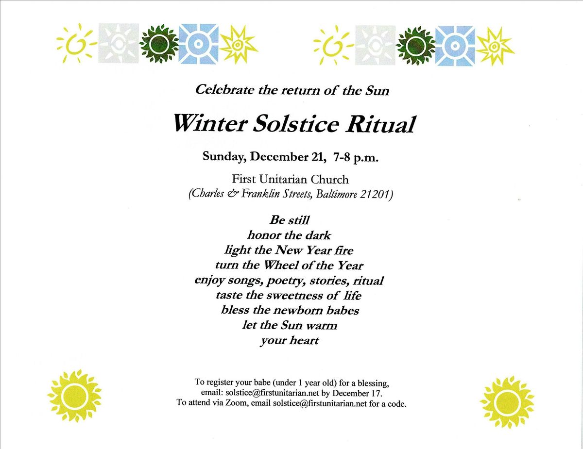 Winter Solstice Ritual, 21 December | Event in Baltimore | AllEvents