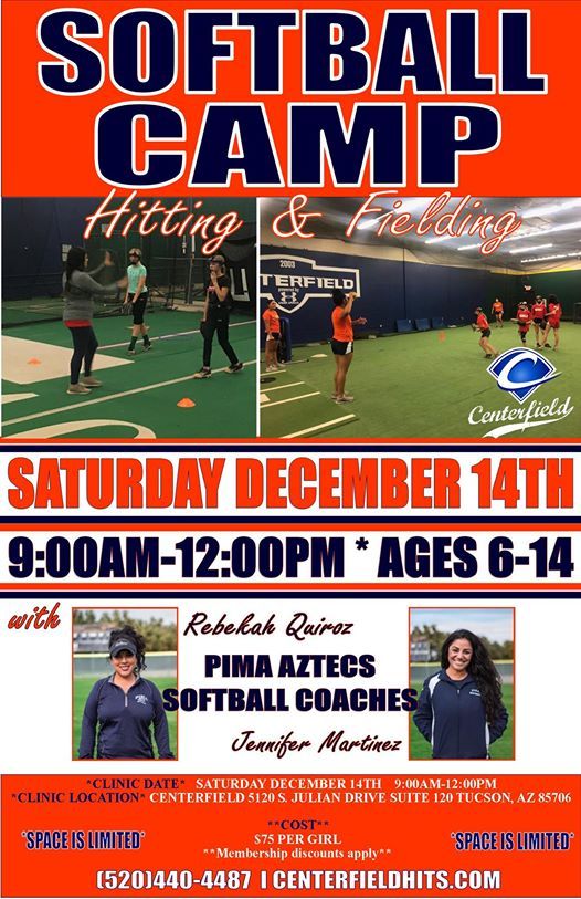 December Softball Camp With Pima Cc Coaches At Tickets Zoeken Tucson