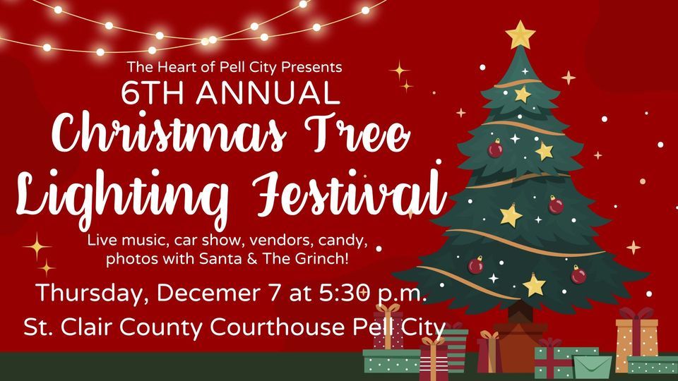 6th Annual Christmas Tree Lighting Festival, St Clair County Courthouse