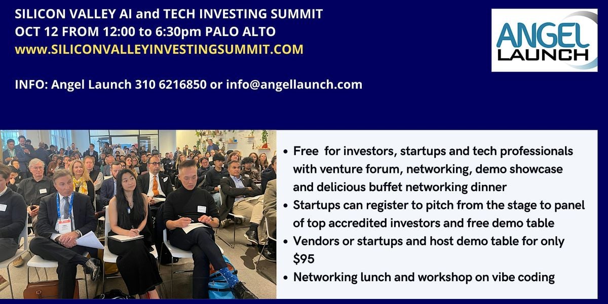 Silicon Valley AI/Tech Investing Summit and VIP Investor Dinner
