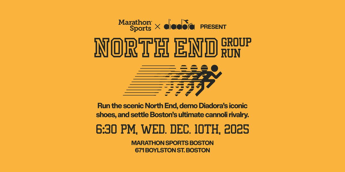 Diadora North End Run x Cannoli Taste Test, 10 December | Event in Boston | AllEvents