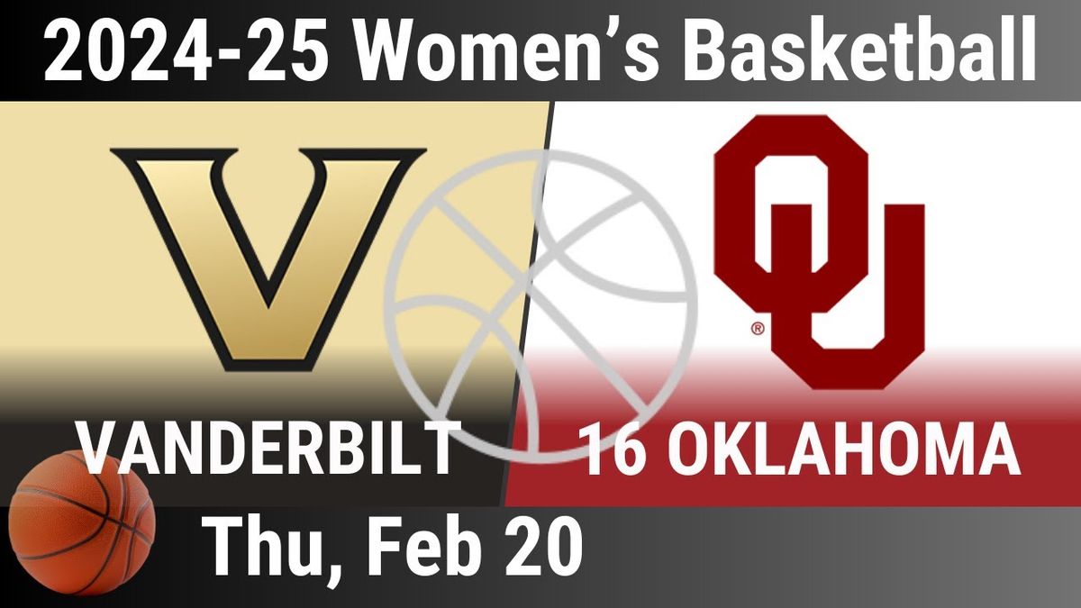 Vanderbilt Commodores Women's Basketball vs. Oklahoma Sooners, 8 February | Event in Nashville | AllEvents