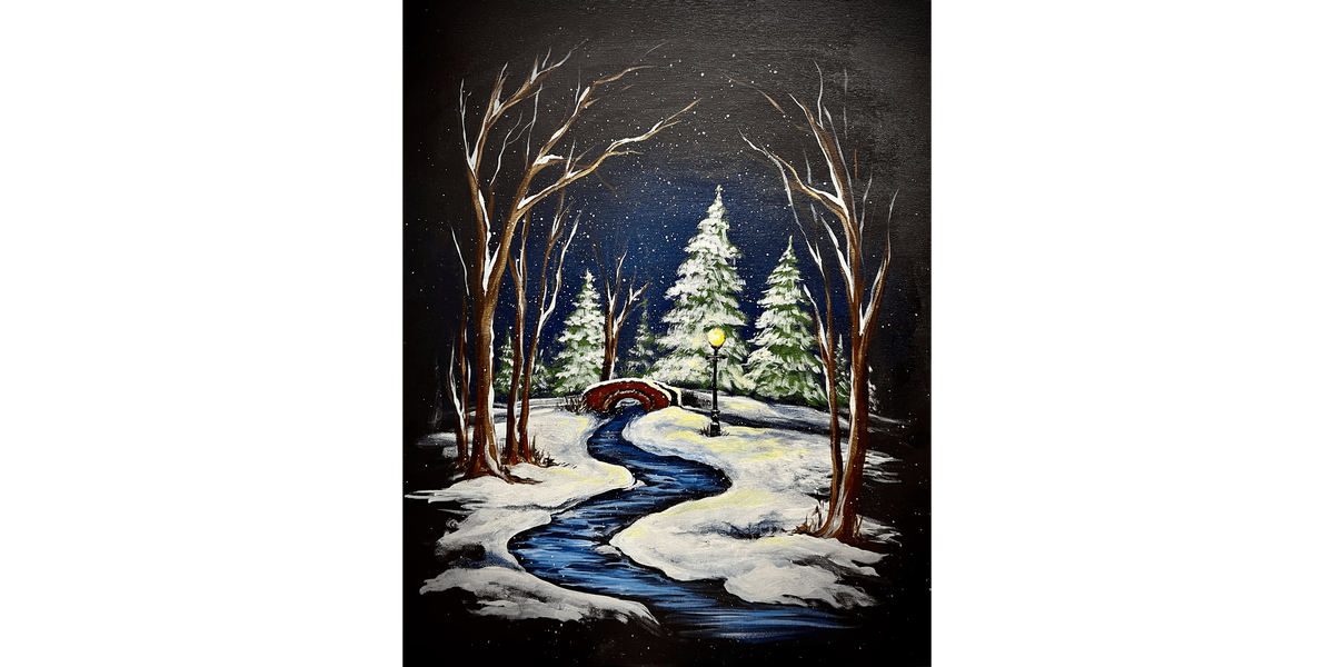 Serene Snowfall - Paint and Sip in Chicago | Classpop!™, 26 December | Event in Woodridge | AllEvents