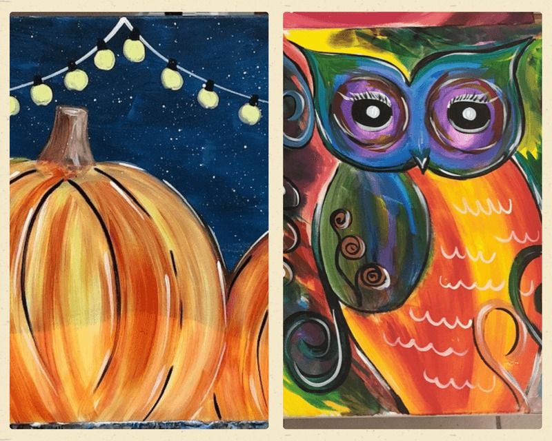 Pumpkin Lights/Color Owl, Paint and Sip, Kelso, September 26 2023