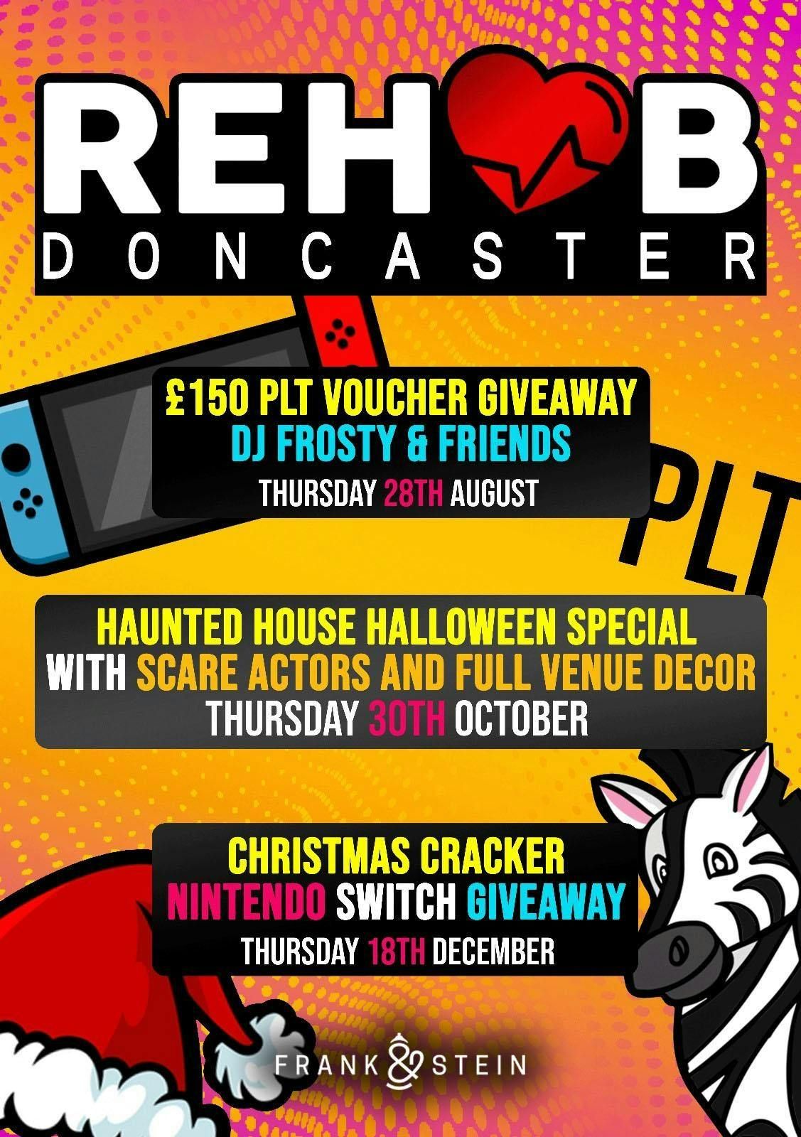 Doncaster - Rehab launch party with £150 PLT Giveaway 🚀 , 28 August | Event in Doncaster | AllEvents