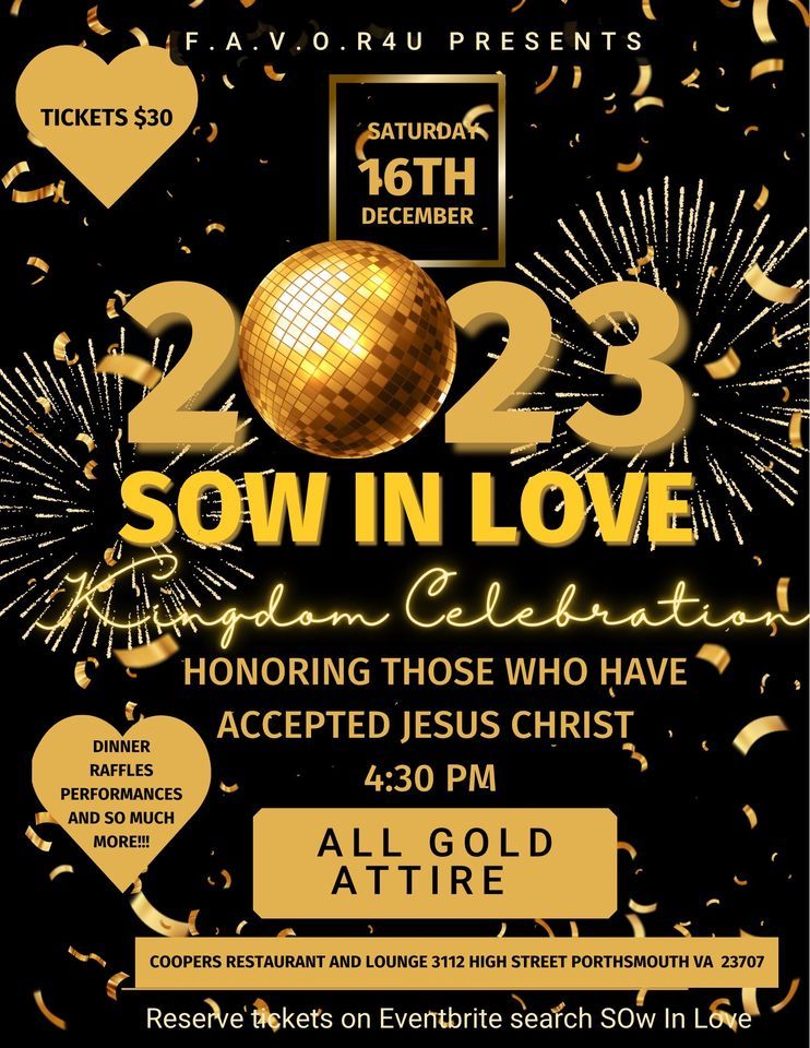 SOw In Love Celebration, Cooper's Restaurant, Portsmouth, December 16