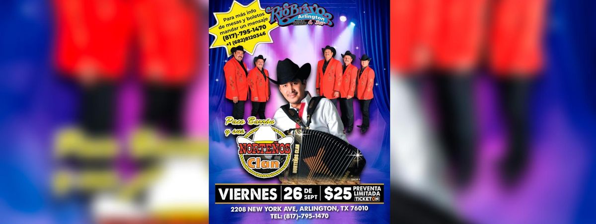 PACO BARRON Y SUS NORTEÑOS CLAN in Arlington, 26 September | Event in Arlington | AllEvents