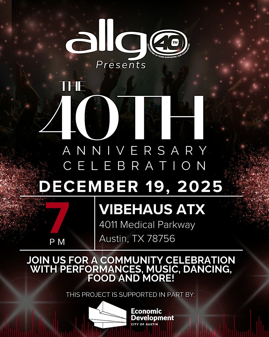 40th Celebration Kick Off, 19 December | Event in Austin | AllEvents