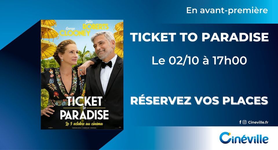 Cinéville Parc Lann Rue Aristide Boucicaut Vannes Avant-première "TICKET TO PARADISE", Cinéville Parc Lann Vannes