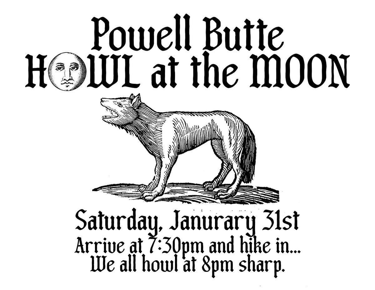 Howl at the Moon, Powell Butte Nature Park, Portland, 31 January 2026 ...