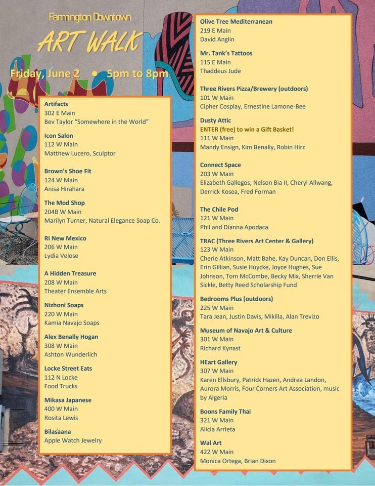 Farmington Art Walk, Downtown Farmington, June 2 2025 AllEvents.in