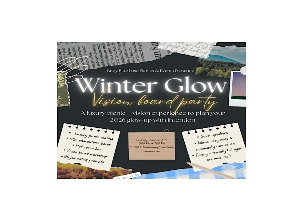 Winter Glow: Vision Board Party, 27 December | Event in Savannah | AllEvents