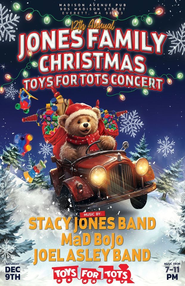 Jones Family Christmas and Toys For Tots , Madison Avenue Pub