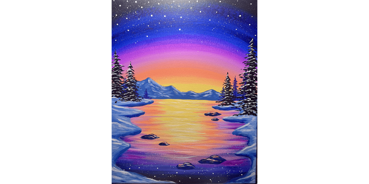 Northern Twilight Glow - Paint and Sip in Tyler | Classpop!™, 15 January | Event in Tyler | AllEvents