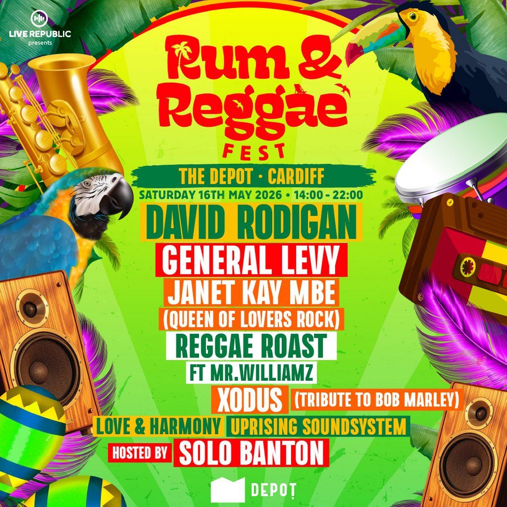 Rum & Reggae 2026 | The Depot, Cardiff, 16 May | Event in Cardiff | AllEvents