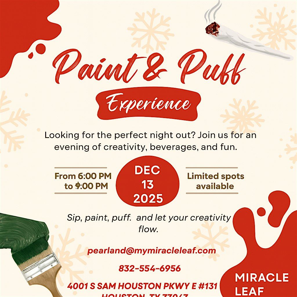 Puff and Paint, 13 December | Event in Houston | AllEvents