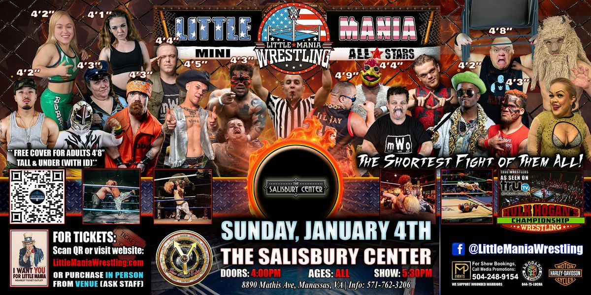 Manassas, VA - Little Mania Mini Wrestling @  The Salisbury Center, 4 January | Event in Manassas | AllEvents