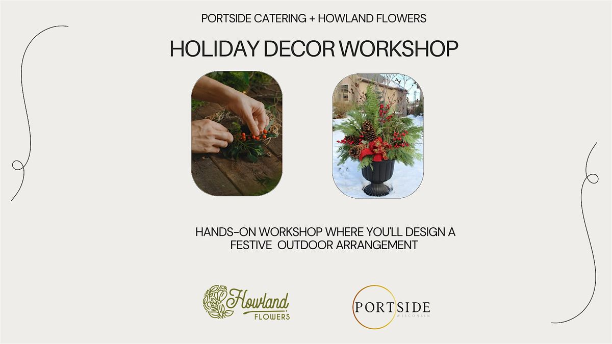 Holiday Decor Workshop with Howland Flowers, 10 December | Event in Kenosha | AllEvents