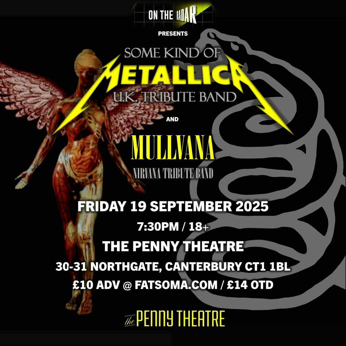 Some Kind Of Metallica + Nirvana Tribute Mullvana Live at The Penny Theatre, 19 September | Event in Canterbury