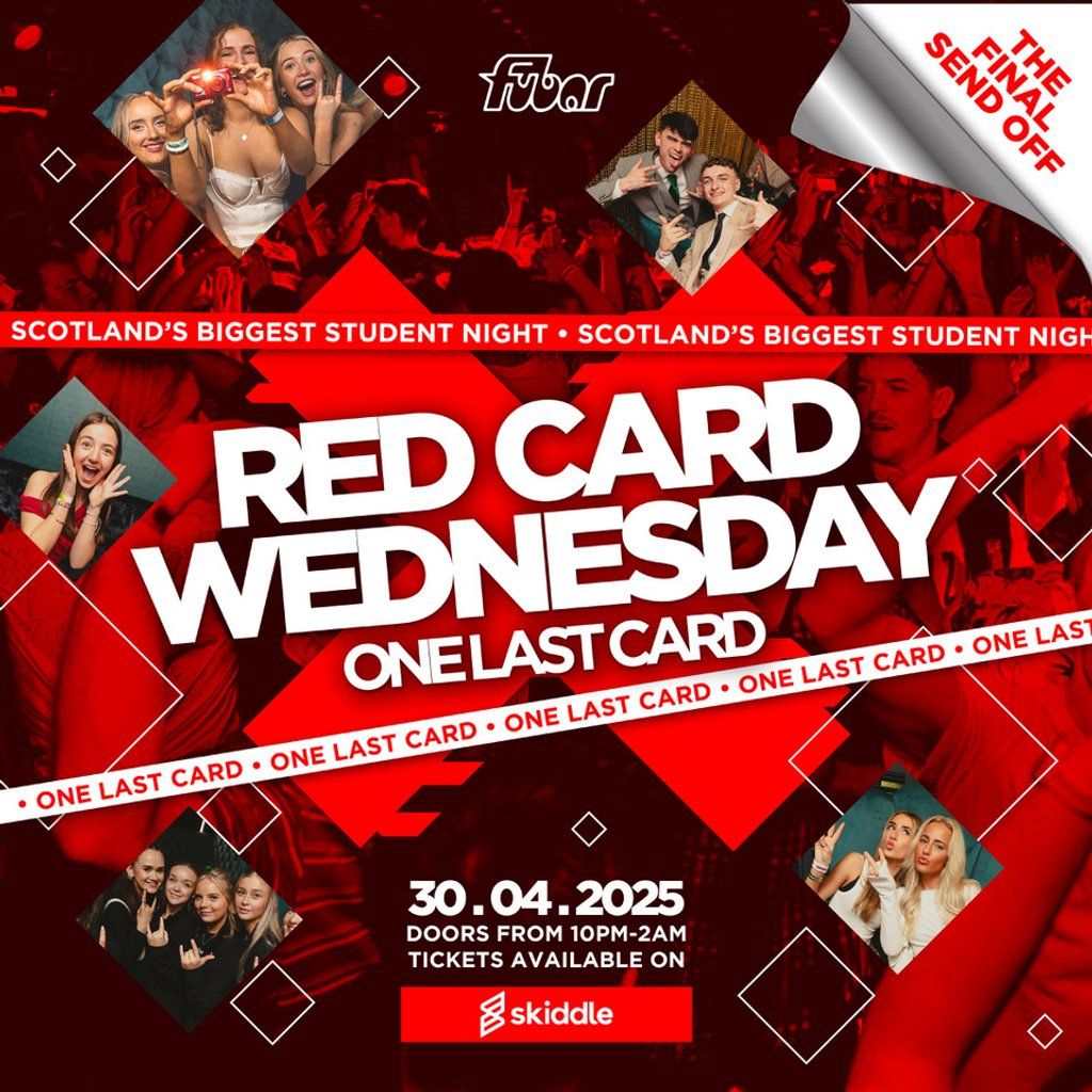 RED CARD Wednesday | ONE LAST CARD | Event in Stirling | AllEvents