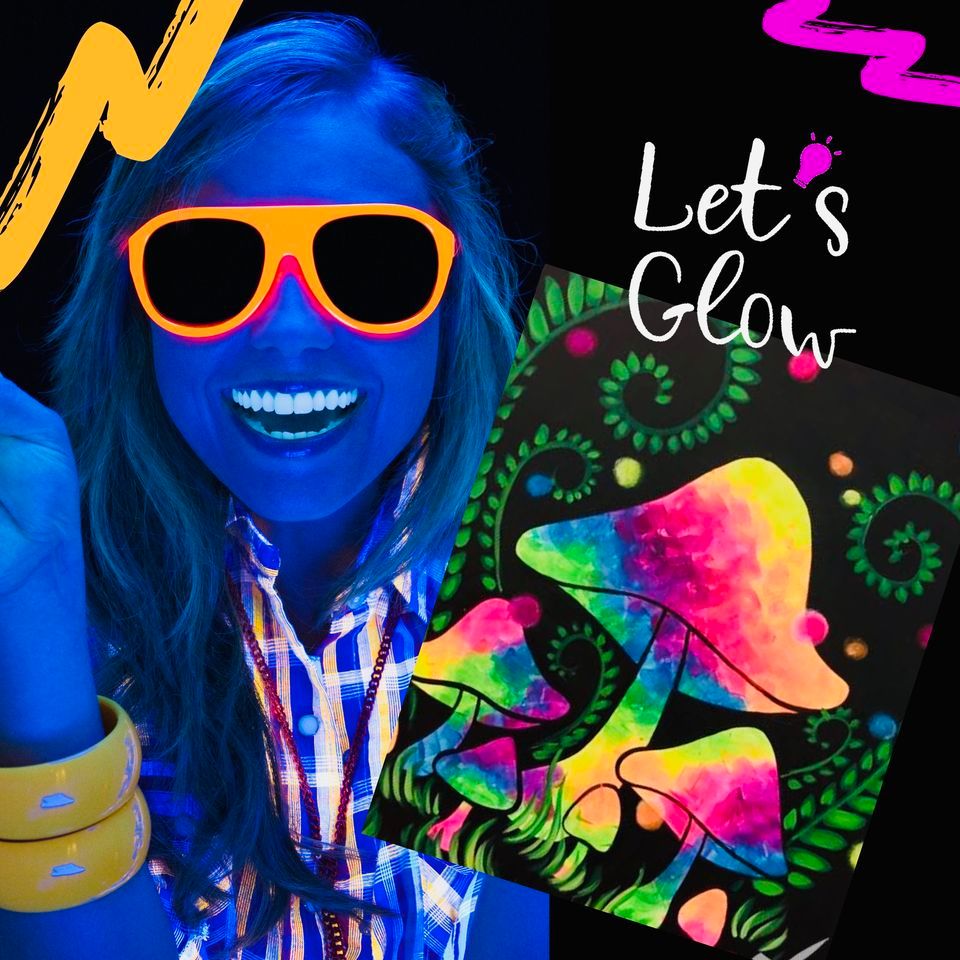 *80s TRIVIA LATE NIGHT BLACKLIGHT* Trippy Forest, Painting with a Twist (Knoxville, TN