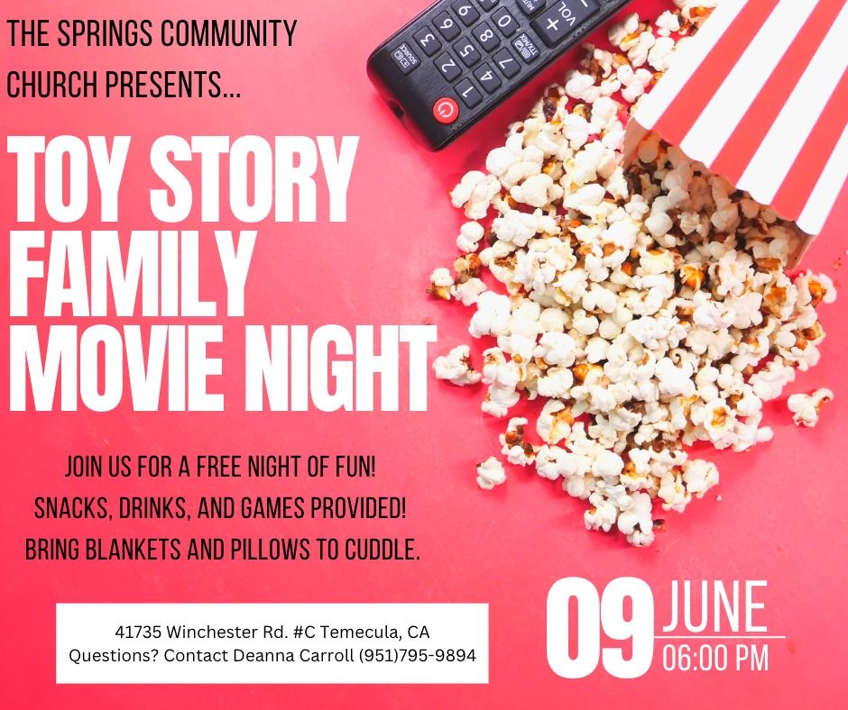Toy Story Family Movie NIght, The Springs Community Church, Temecula