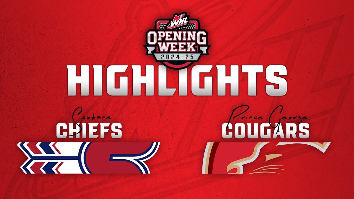 Prince George Cougars at Spokane Chiefs at Spokane Arena, 3 October | Event in Spokane | AllEvents
