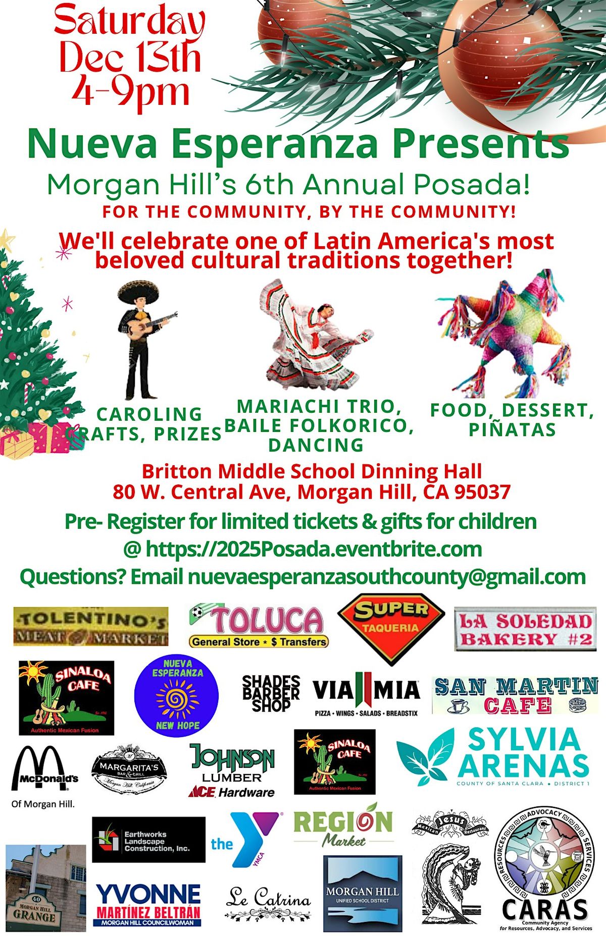 Morgan Hill 6th Annual Holiday Posada, 13 December | Event in Morgan Hill | AllEvents