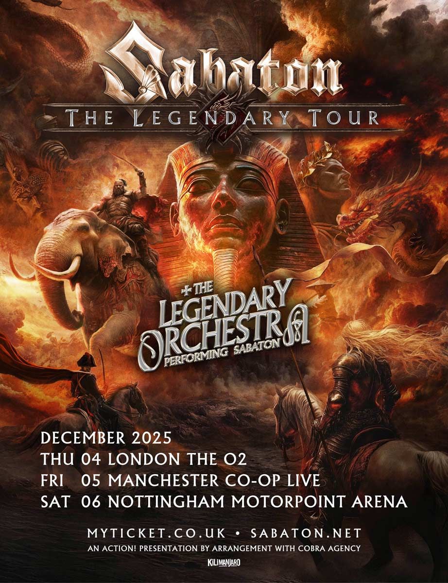 Sabaton Manchester Tickets, 5 December | Event in Manchester | AllEvents