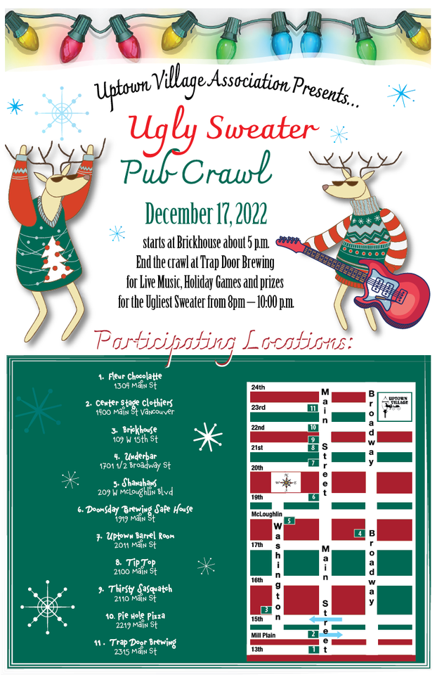 Ugly Holiday Sweater Pub Crawl, Uptown Village, Vancouver, December 17 2022 AllEvents.in