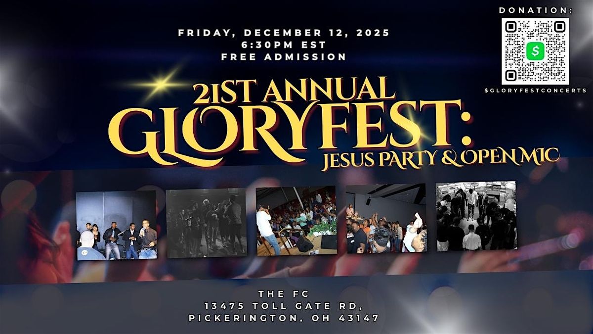 21st Annual GLORYfest, 12 December | Event in Pickerington | AllEvents