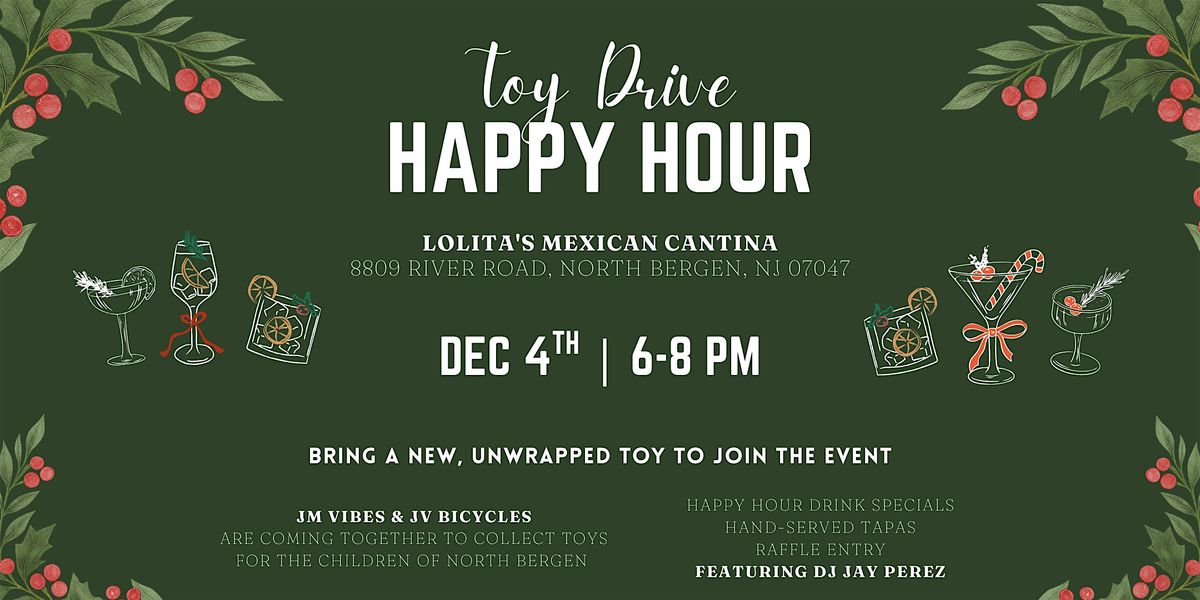 JM Vibes Toy Drive Happy Hour! - North Bergen, 4 December | Event in North Bergen | AllEvents