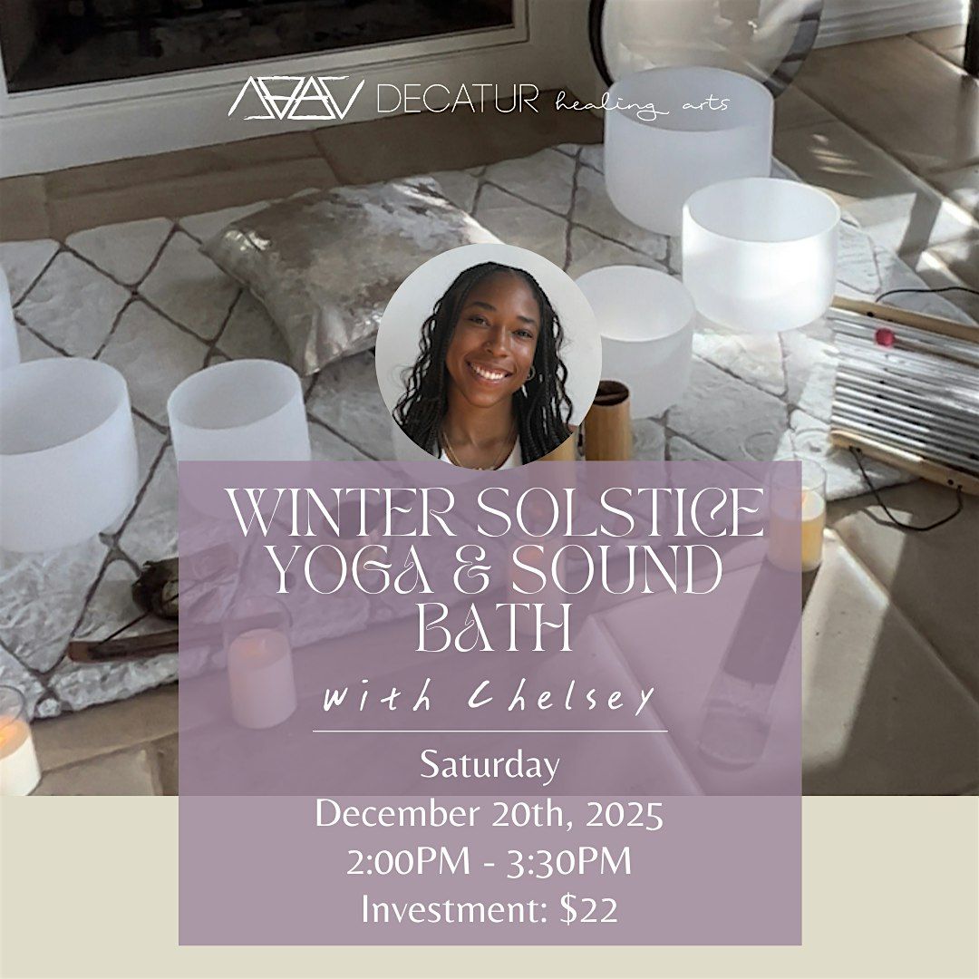 Winter Solstice Yoga & Sound Bath, 20 December | Event in Decatur | AllEvents