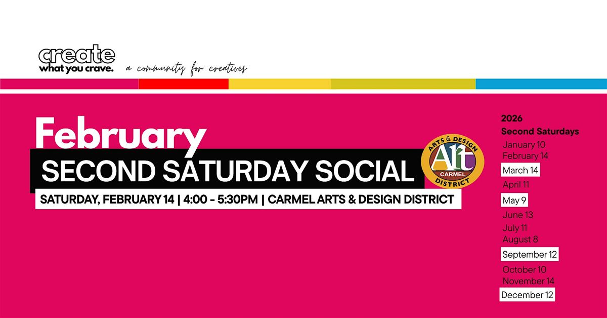 February Second Saturday Social - Creative Meetup, 14 February | Event in Carmel | AllEvents
