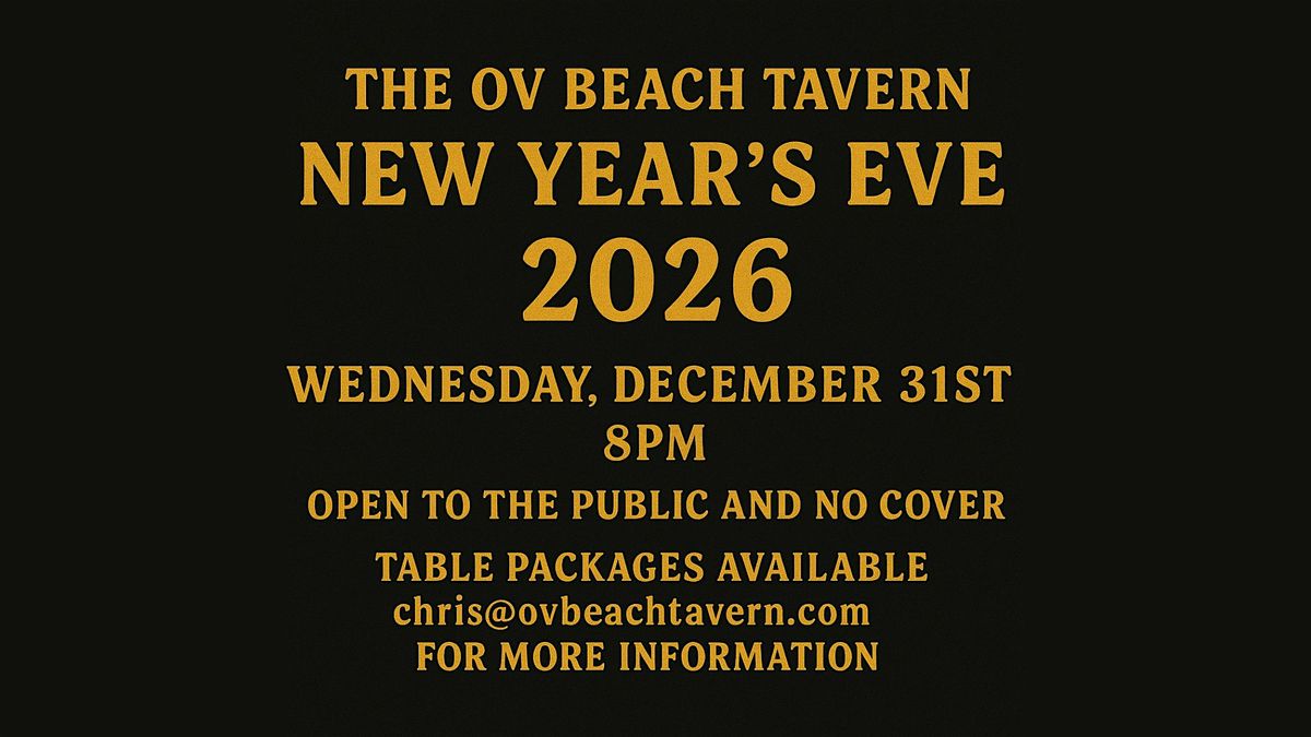 New Years Eve 2026 at  OV Beach Tavern Table Packages, 31 December | Event in Norfolk | AllEvents