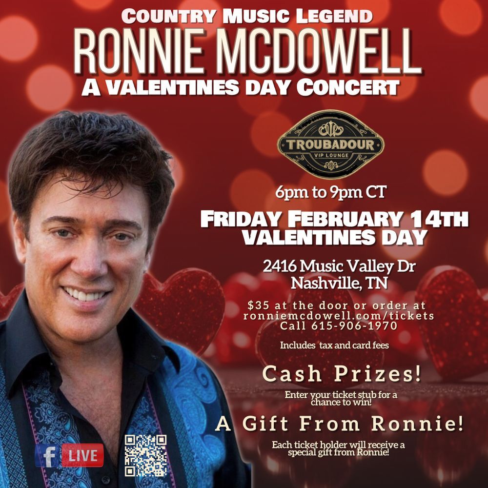Ronnie Mcdowell, 4 September | Event in Selma | AllEvents